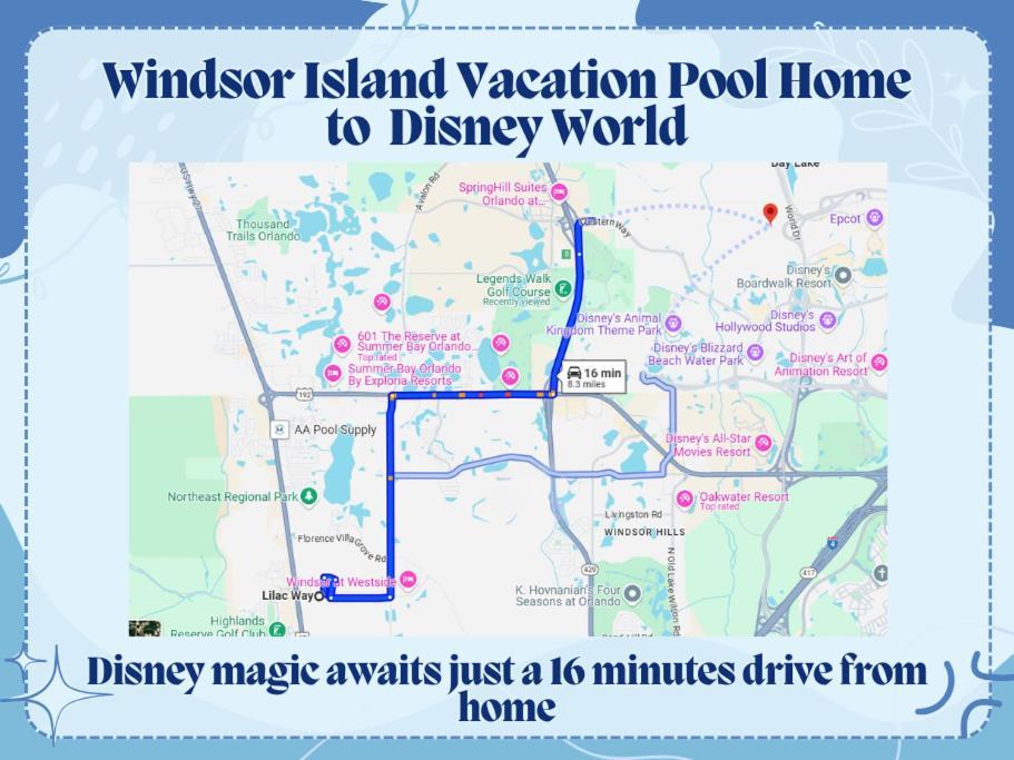 Windsor Island Vacation Pool Home Davenport Esterno foto